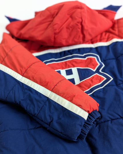 LNH Mighty Mac- Manteau d'hiver vintage les Canadiens de Montréal - 14y