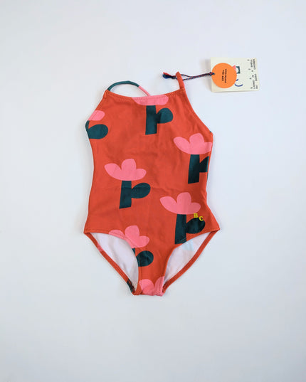 Bobo Choses - Maillot de bain fleuri rouge - 4-5y