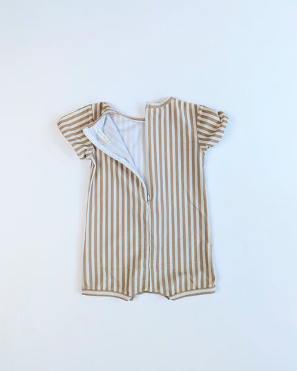 Rylee & Cru - Rashguard rayé ocre - 12-18m
