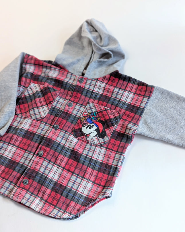 Disney vtg - Chemise hoodie Mickey à la cabane à sucre PLAY - 5y