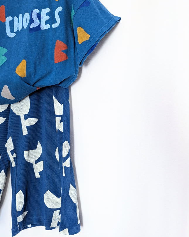 Bobo Choses - Ensemble bleu formes et tulipes - 3-7y