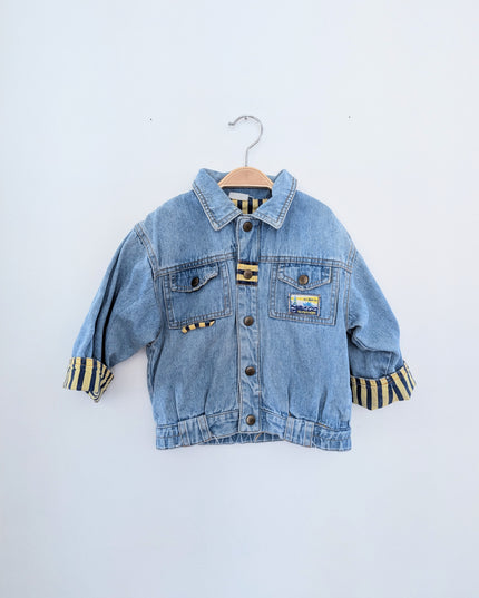 Jeans jacket vintage - As blue as the sky by night - 2y