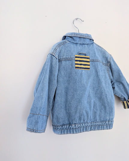 Jeans jacket vintage - As blue as the sky by night - 2y