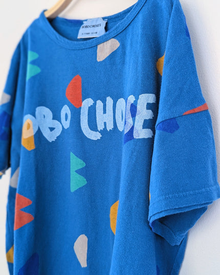 Bobo Choses - Ensemble bleu formes et tulipes - 3-7y