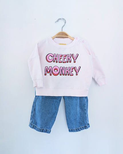 HLT x Poudre organic - Ensemble Cheeky Monkey - 12-18m