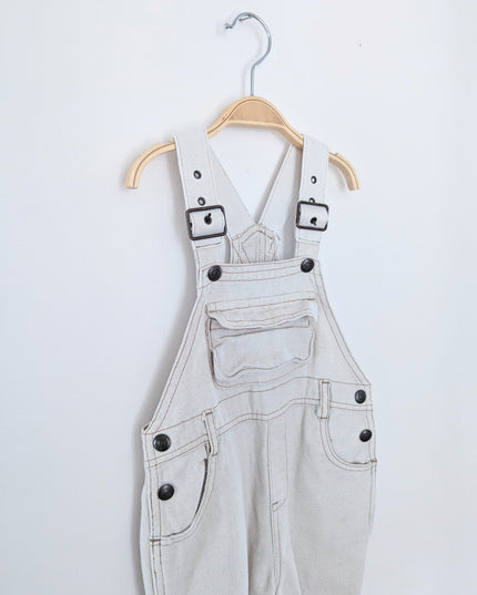 Gap - Salopette beige en jeans de coton - 12-18m