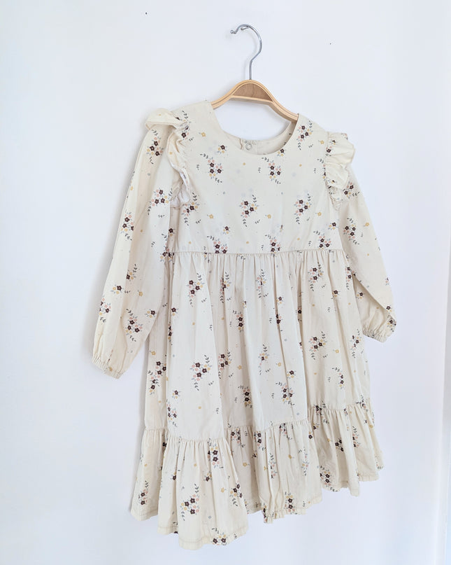 LPN - Robe à manches longues fleurs de printemps - 4-5y