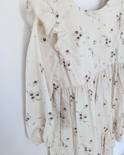 LPN - Robe à manches longues fleurs de printemps - 4-5y