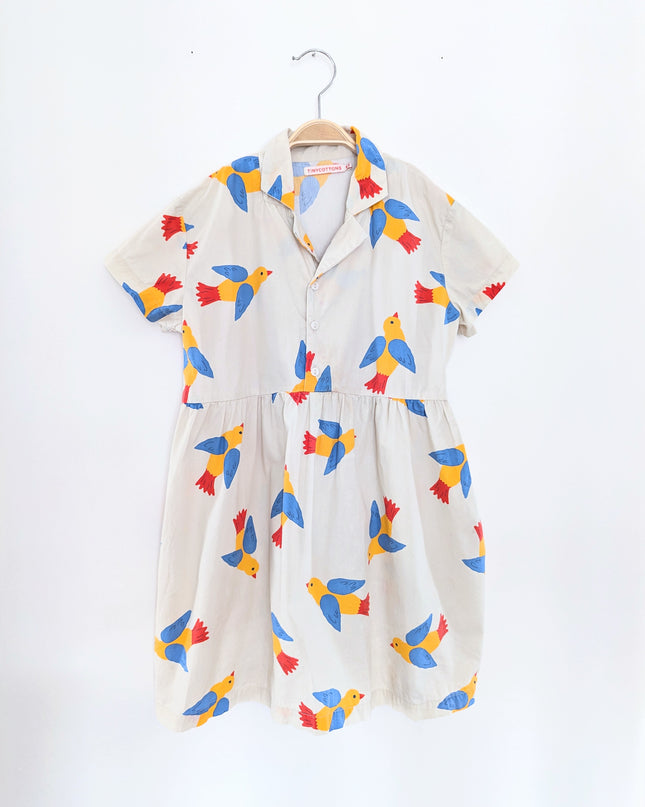 Tinycottons - Robe oiseaux tropicaux - 6y