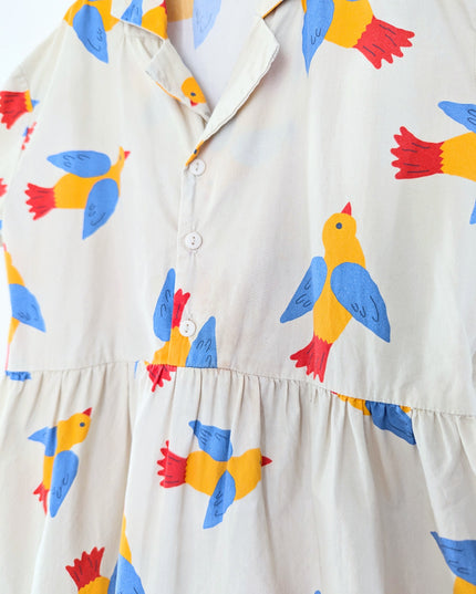 Tinycottons - Robe oiseaux tropicaux - 6y