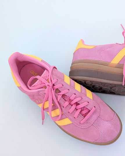 Adidas Gazelle Bold - Souliers plateforme rose et orange - 8.5 us femme