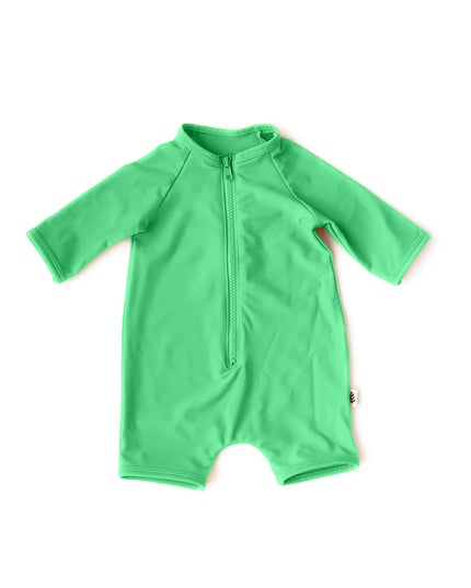 LPN - Maillot une-pièce rashguard vert océan - 12-18m