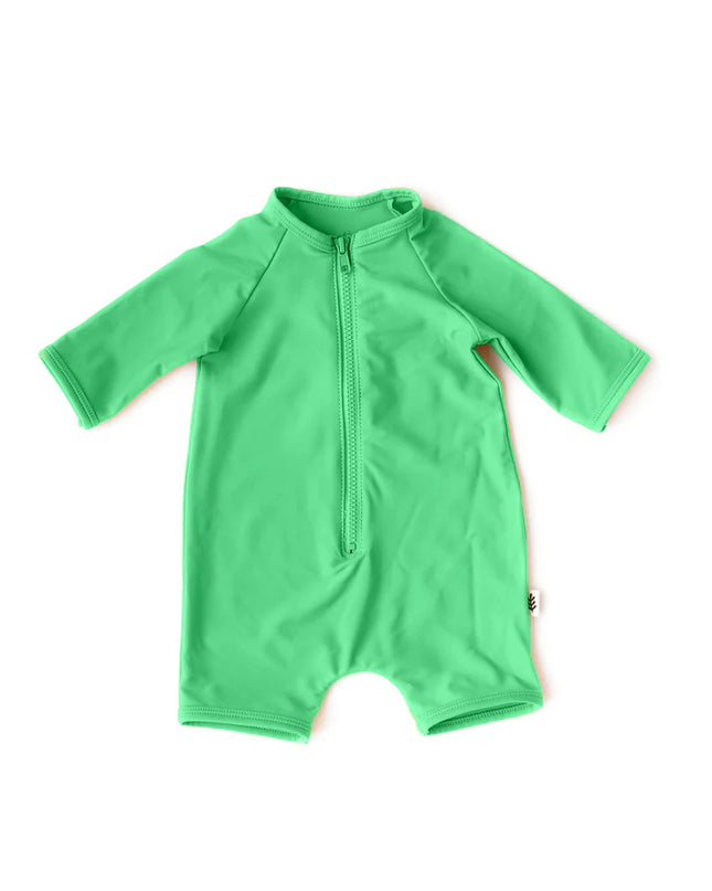 LPN - Maillot une-pièce rashguard vert océan - 12-18m